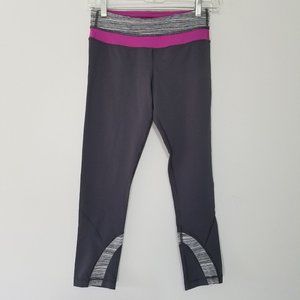 Lululemon Capri Legging Athletic Workout 4 Gray